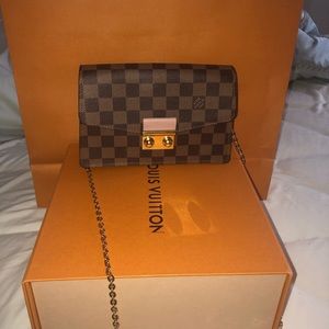 Beautiful Loui Vuitton CROISETTE CHAIN WALLET